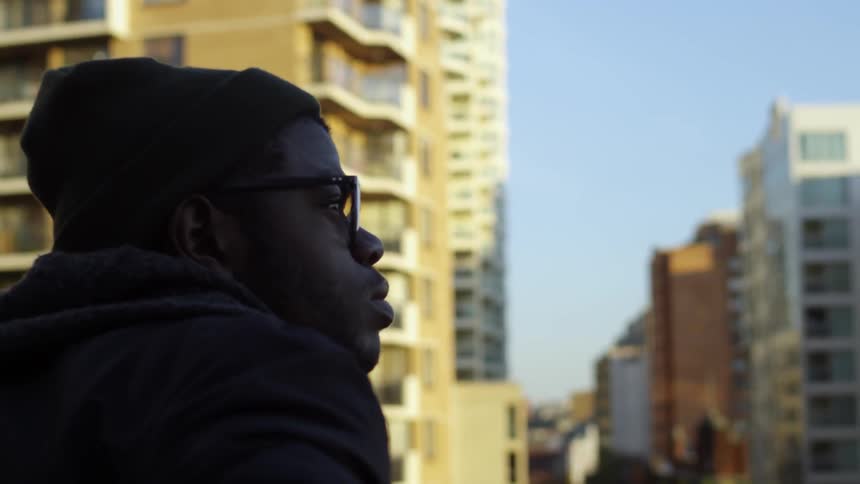 Man Sulks In City