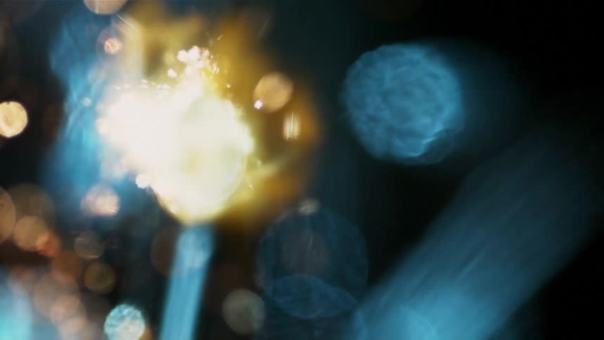 Sparks that are coming from some sort of machine