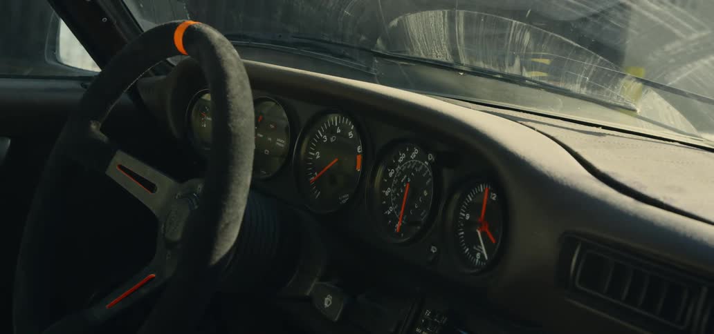 Close up of interior view of car dashboard