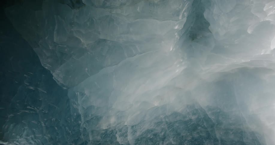 Close of poured frozen water