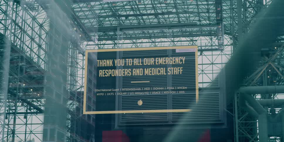 A sign of thanks