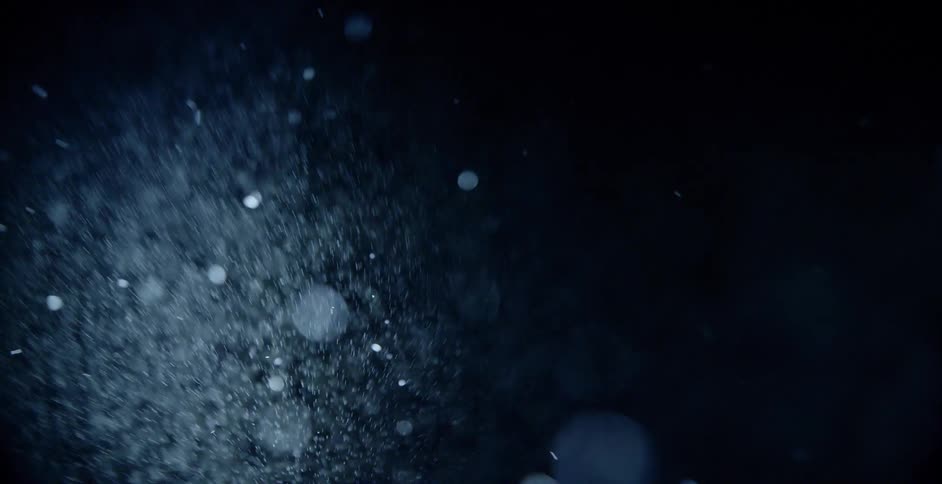 Dust particles falling down