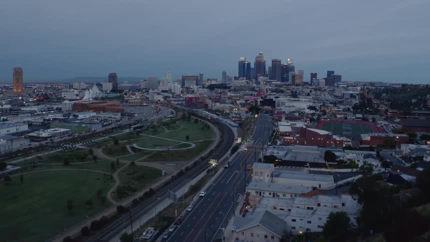 Aerial view of a city