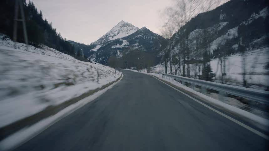 The road is winding and small