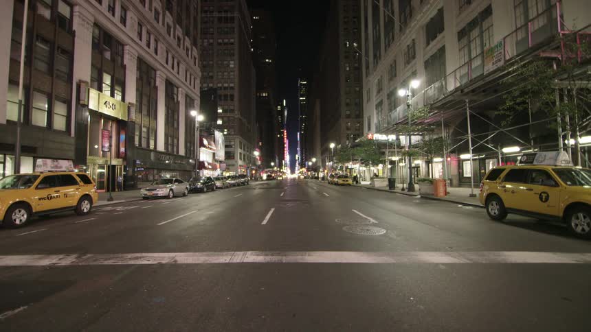 Cars parked along a quiet city street