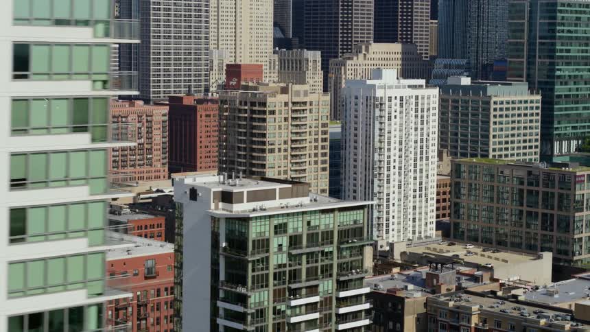 Skyscrapers in the downtown area of Chicago during the day