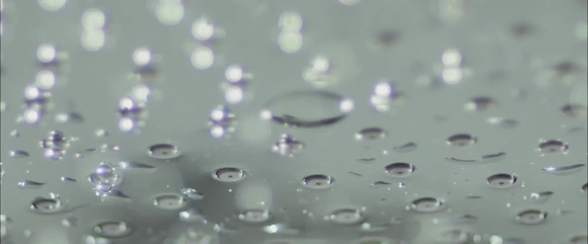 The water is bubbling and rising