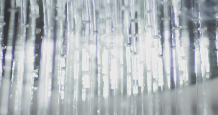 Water starts flowing from shower head
