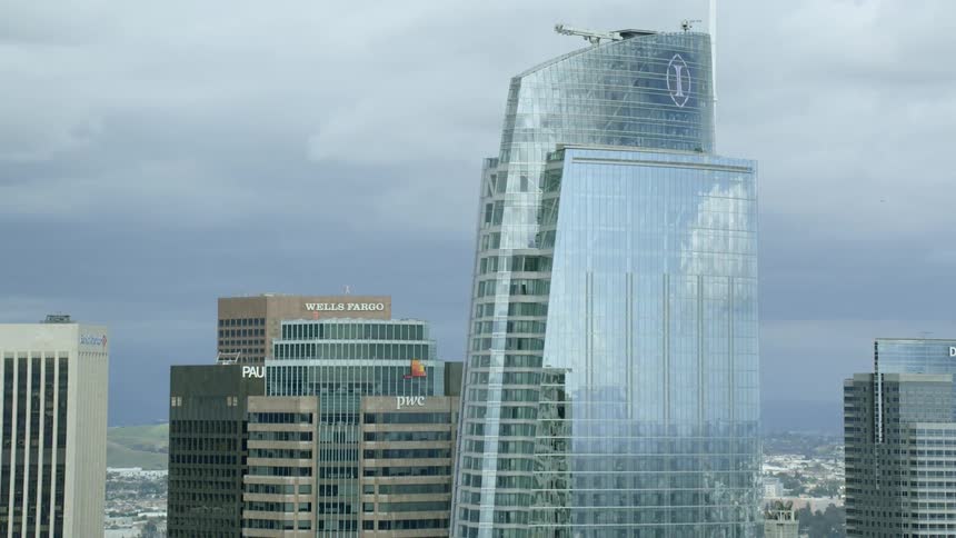 Skyscrapers in a downtown area