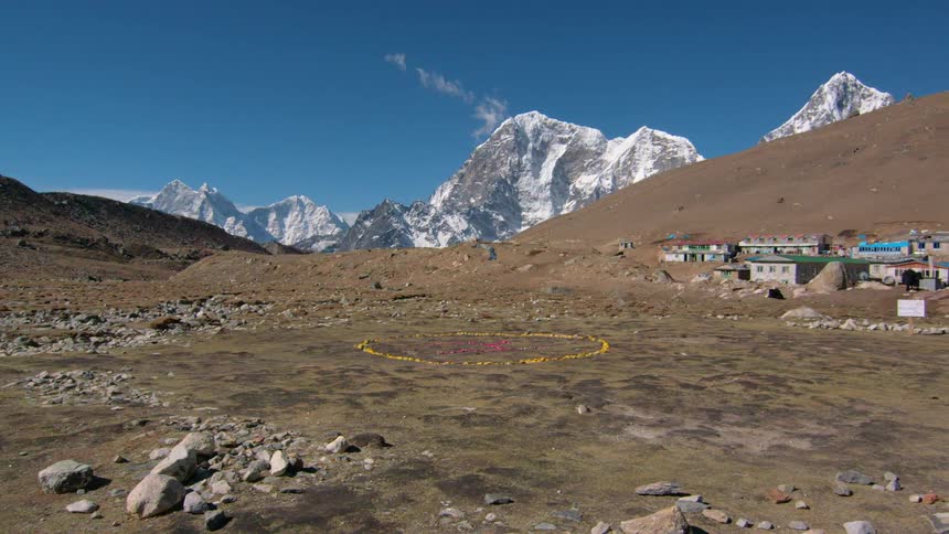 Hotels at the base of the mountains