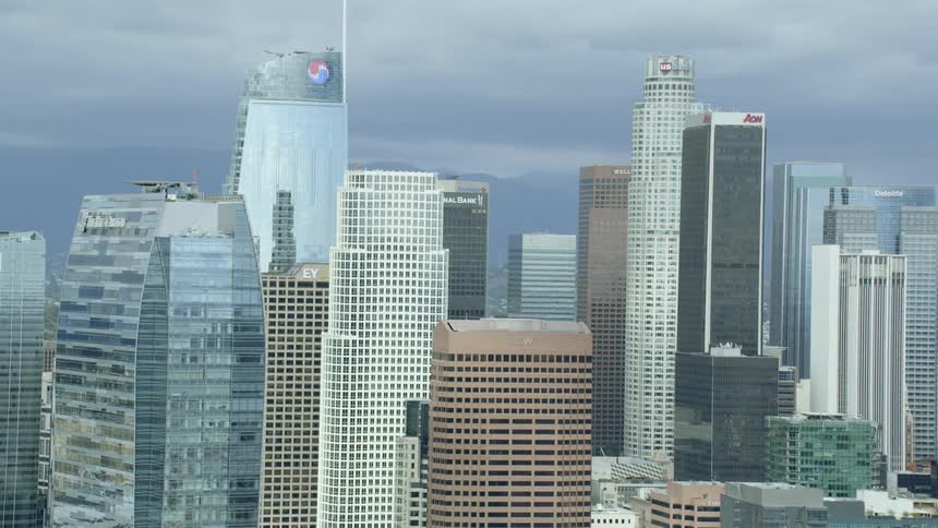 Skyscrapers in a downtown area
