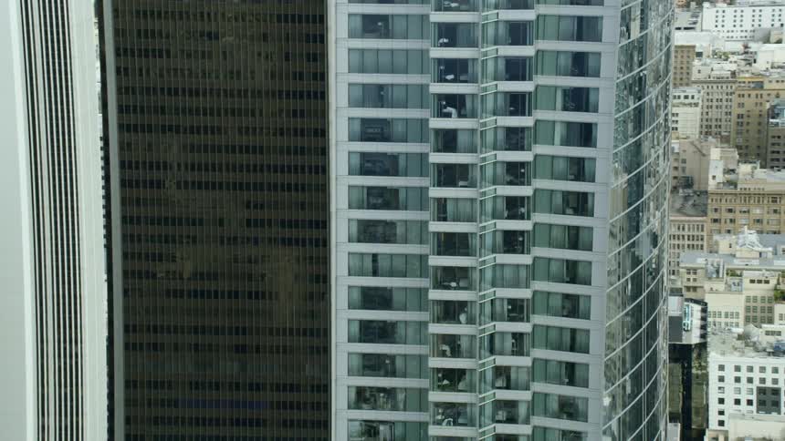 Skyscrapers in a downtown area