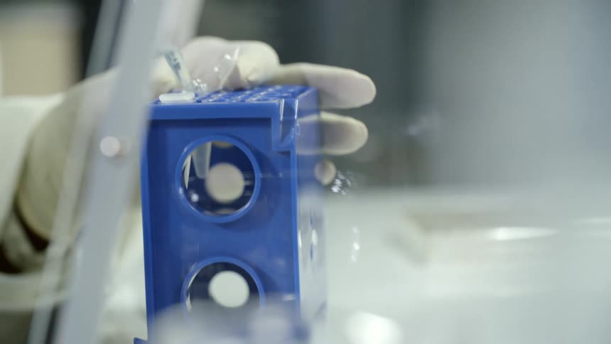 A lab technician is preparing a specimen