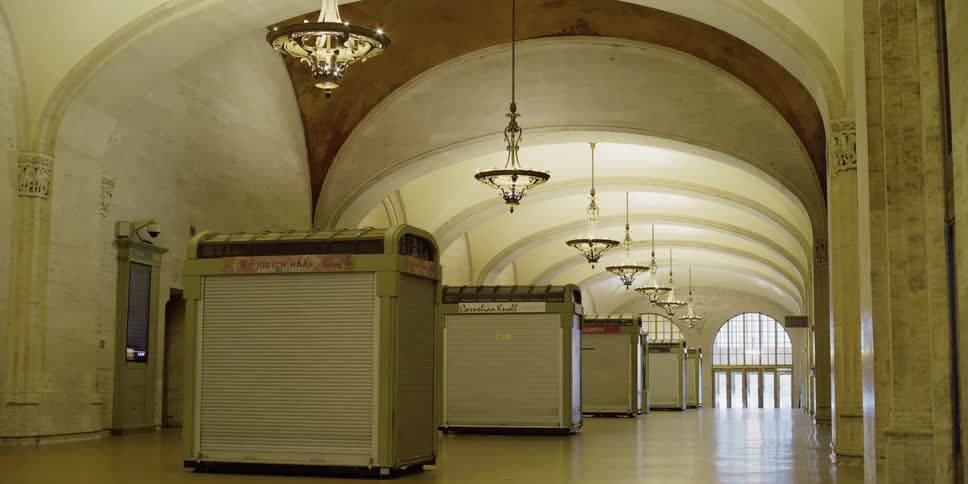 A desolate building