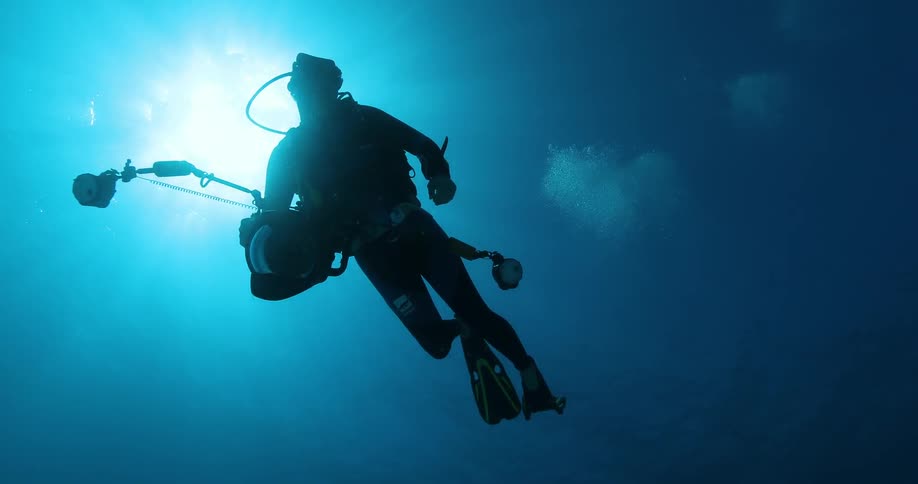 Underwater Photographers In The Ocean