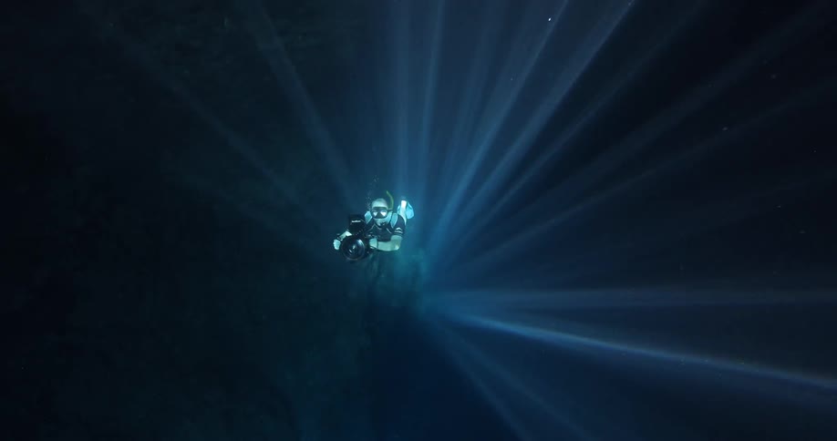 Underwater Photographers In The Ocean