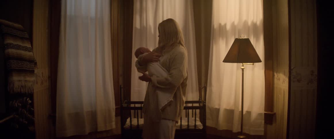 The woman consoles her child