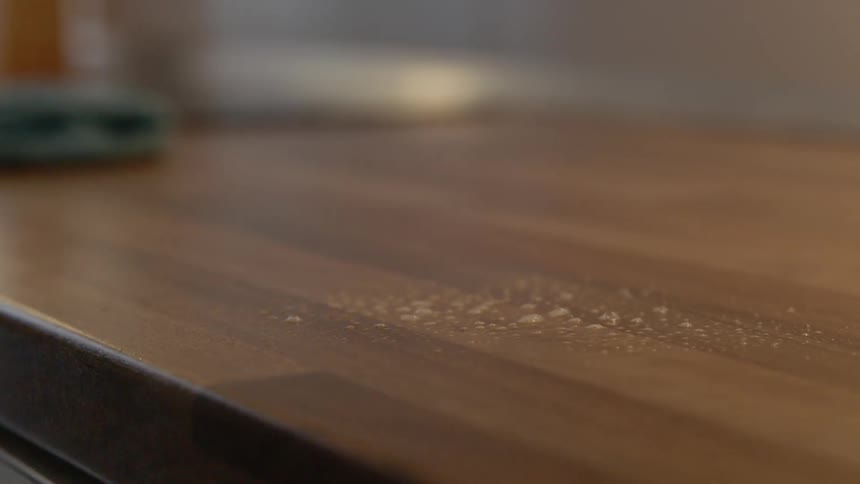 Liquid spraying on surface for cleaning