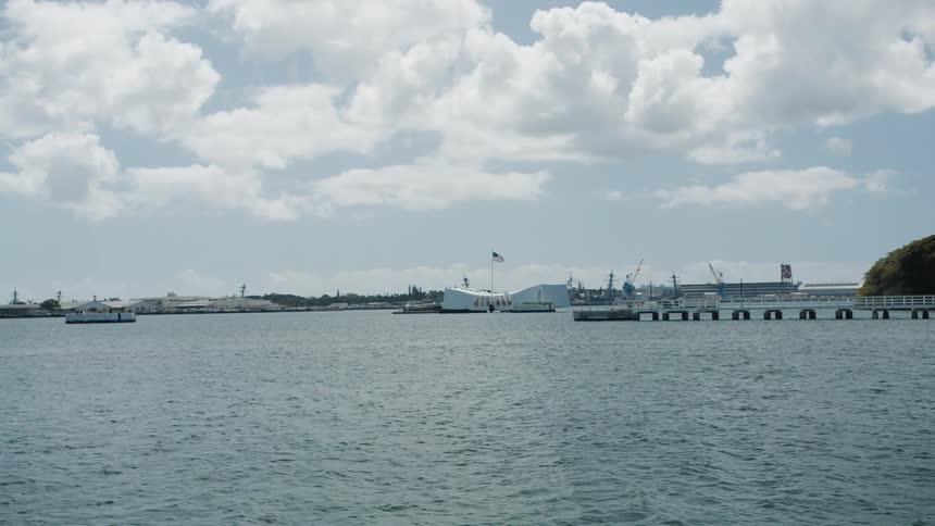 The water is rough near the pier ahead