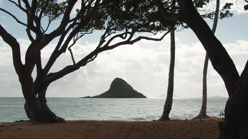 Islands near tropical beach at day