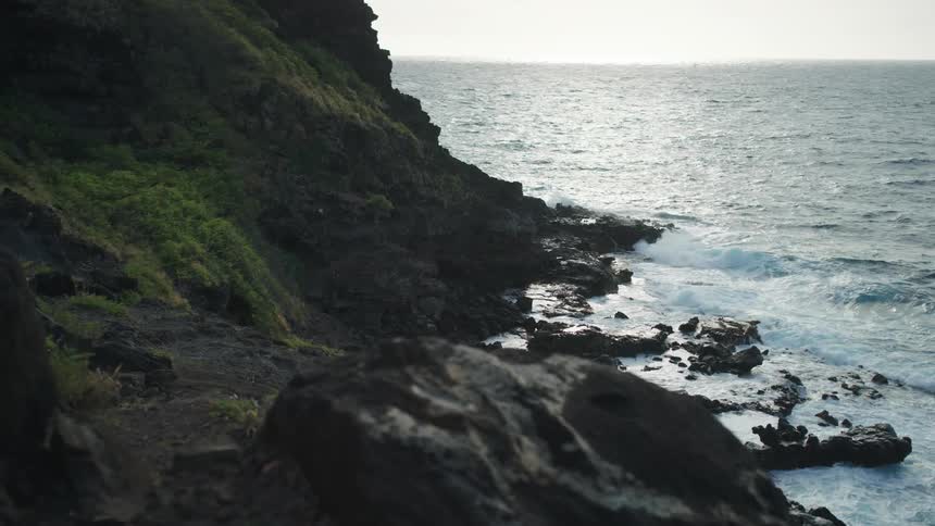 Waves rolling in to the coast