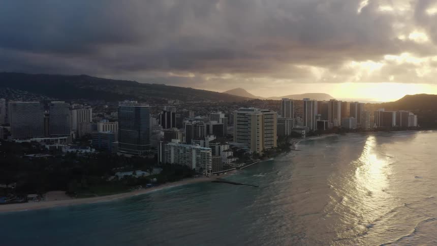 Buildings on the shore