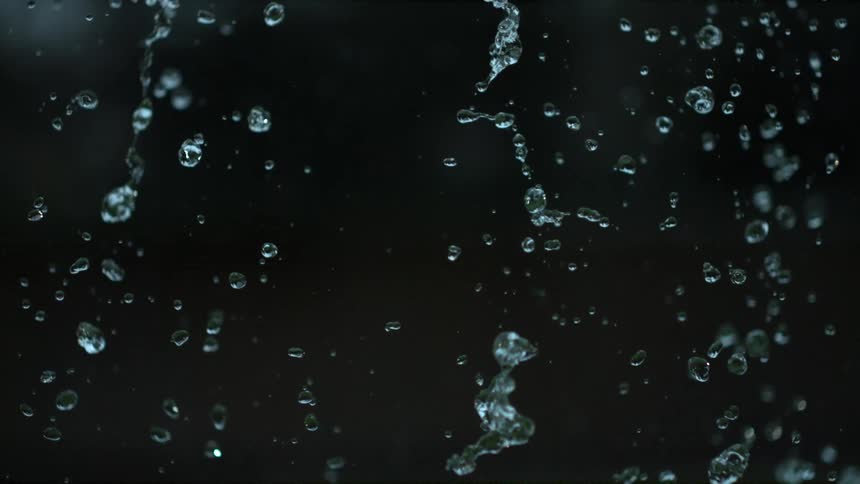 Drops of water reflecting light