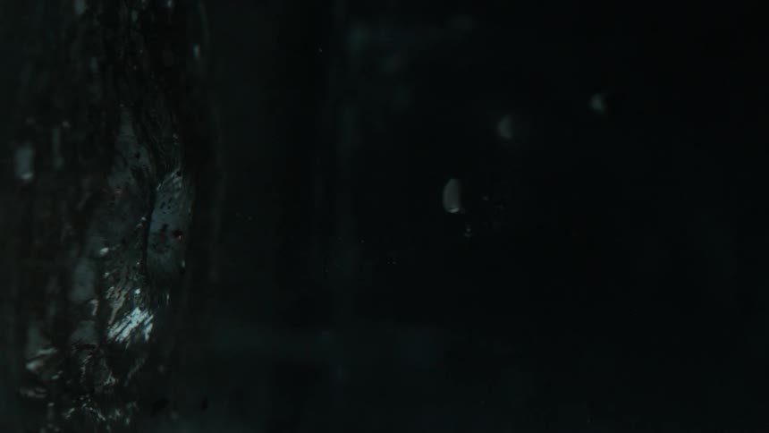 Underwater footage of bubbles