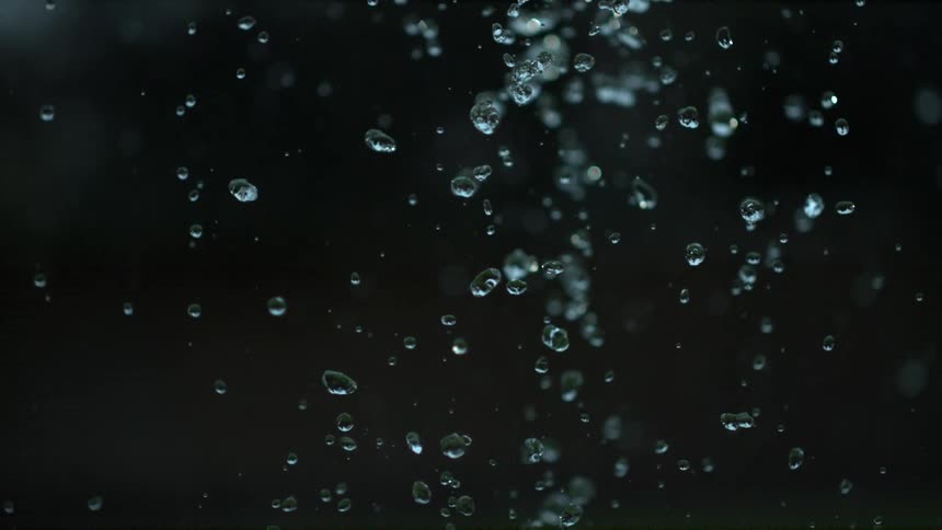 Drops of water reflecting light