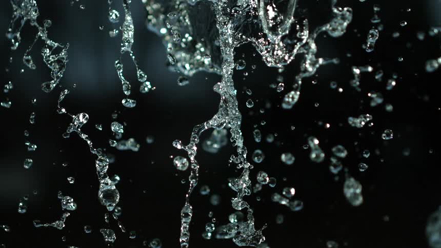 Drops of water reflecting light