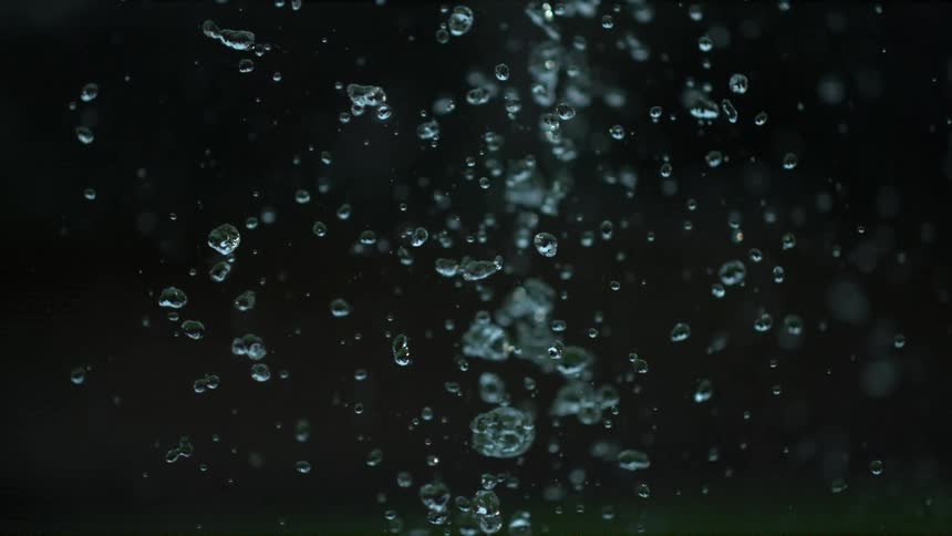 Drops of water reflecting light
