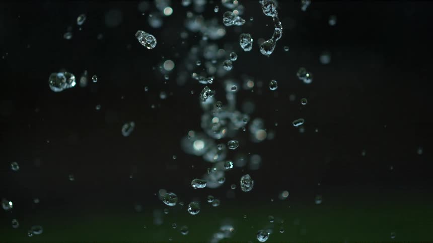 Drops of water reflecting light