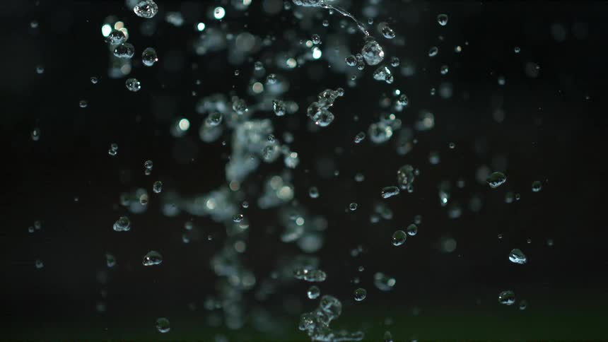Droplets of water reflecting light