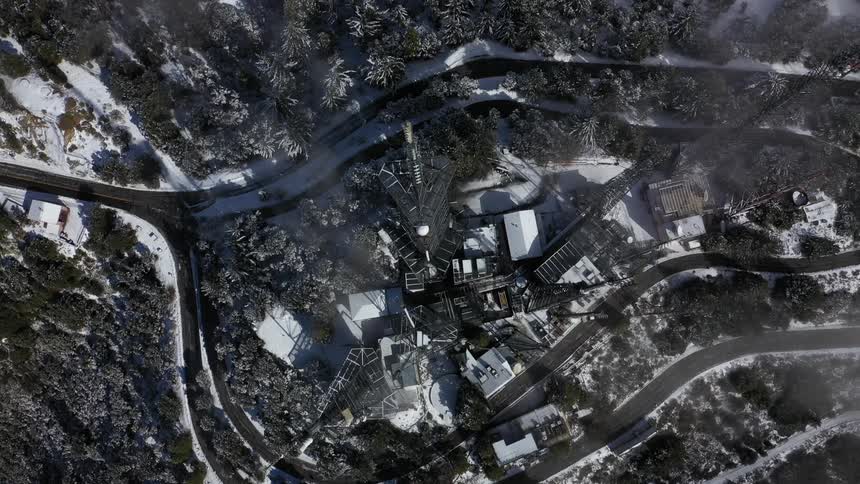 Birds eye view of a factory