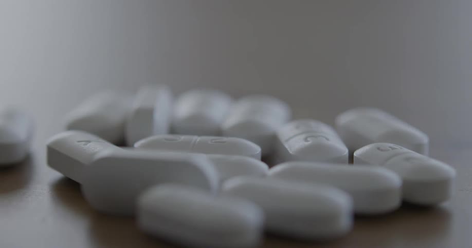 The pills were poured out of the bottle