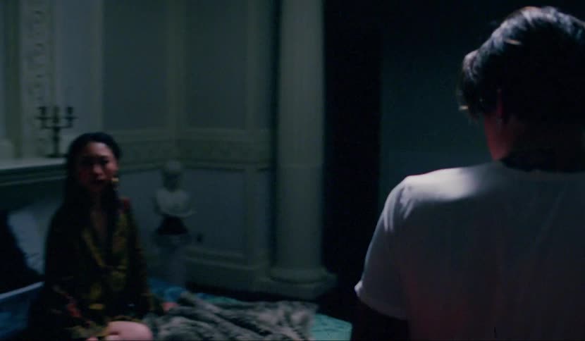 Couple have an argument in a luxurious room