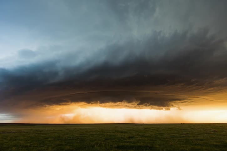 Time lapse of clouds in the sky as a storm brews