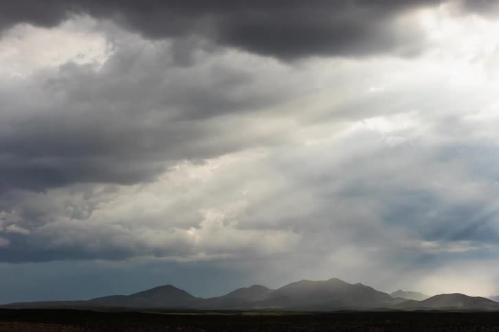 Time lapse of clouds moving across the sky during a storm