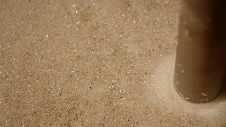 Brewing beer, mashing in wort.