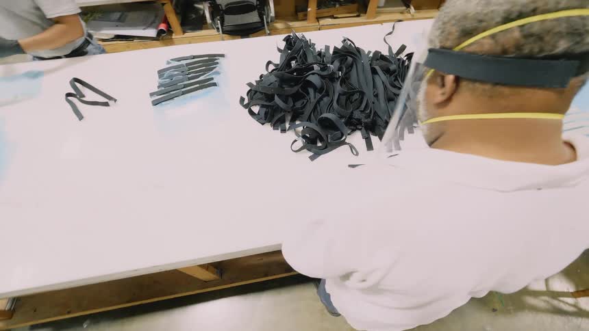 People work on making products