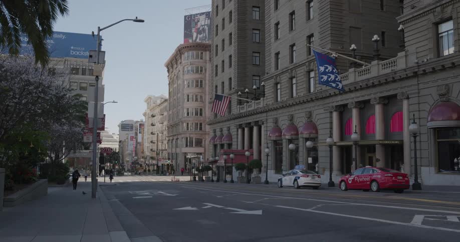 A street in a metropolis during the day