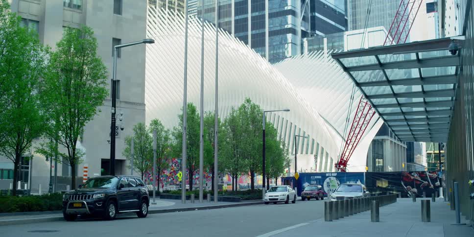 A building with elaborate architecture in the downtown area of a metropolis