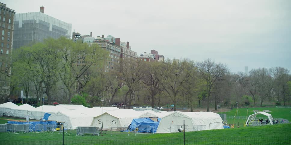 The samaritans purse emergency field hospital in central park