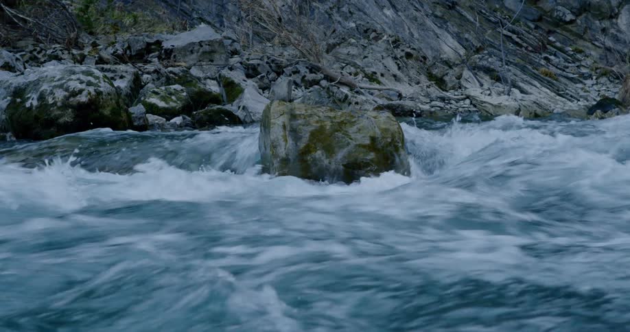 Stream flows naturally along a fixed route