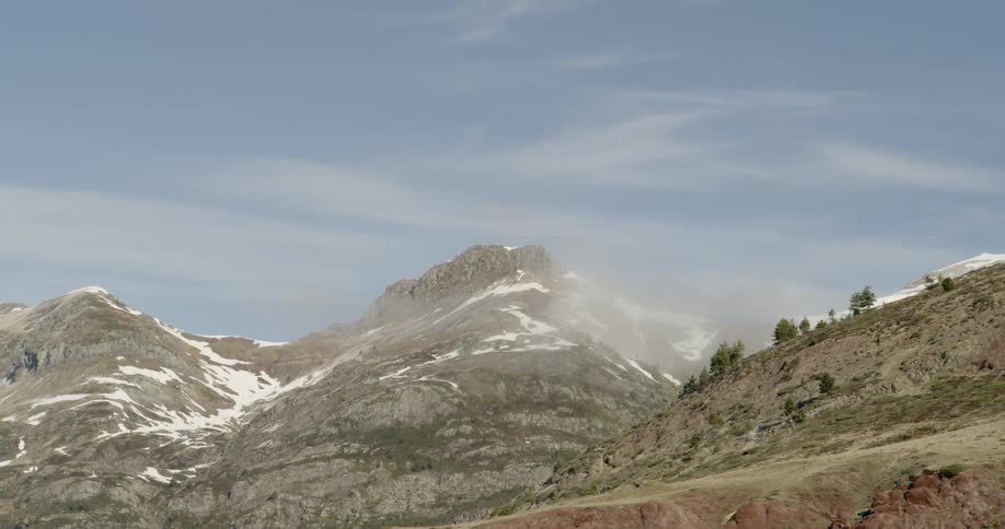 Static shot of a hillside