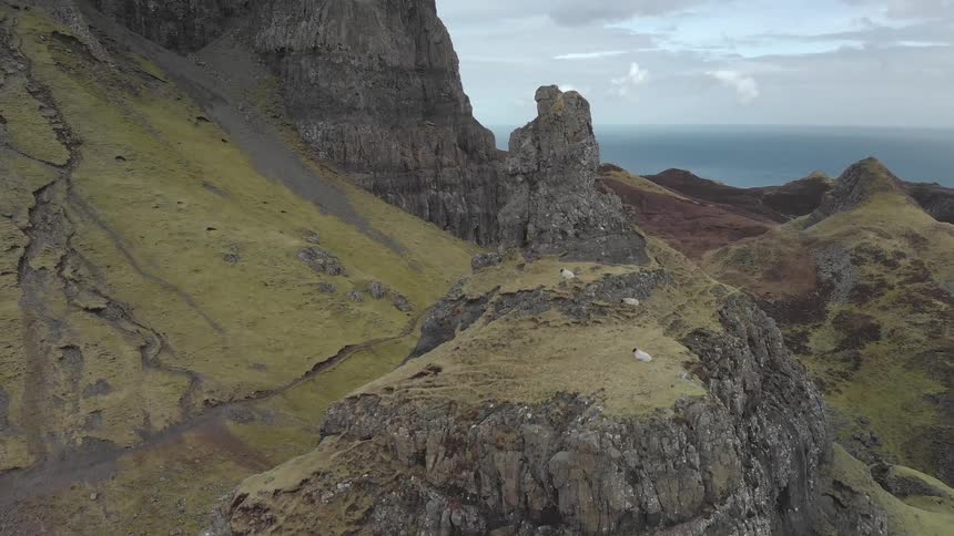 Old man of storr on the isle of skye in scotland