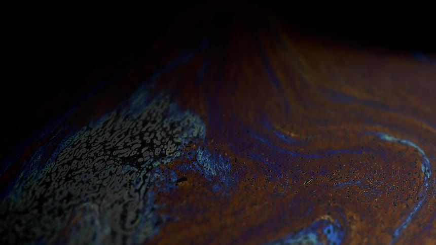 Liquids blend together and change colors
