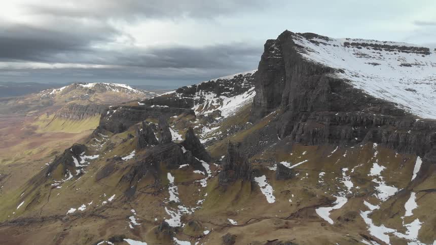 Snow covered mountains