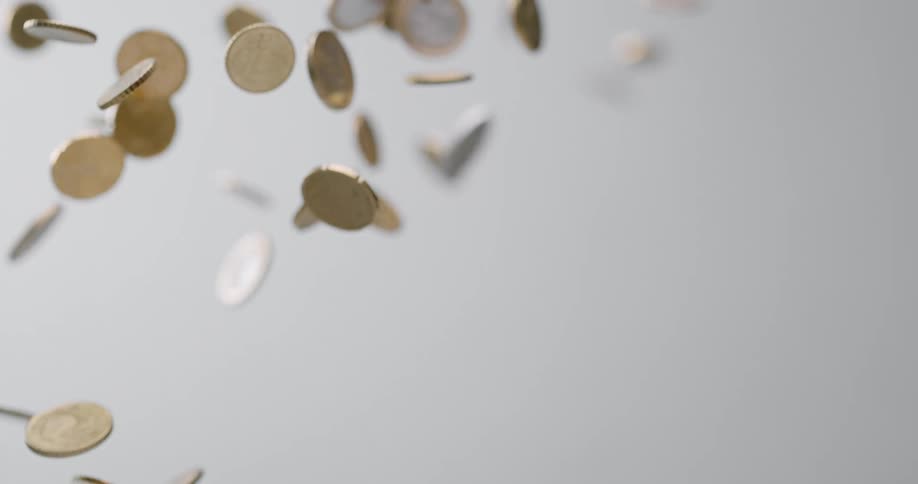 Close up of throwing coins
