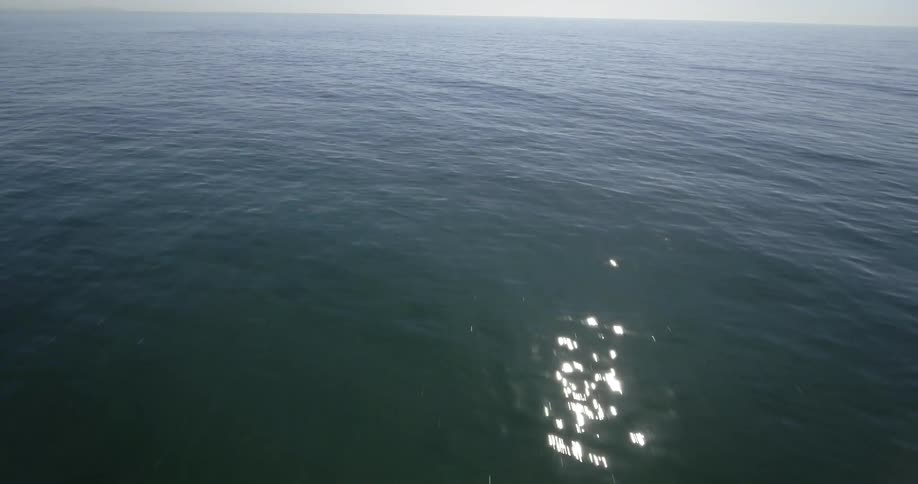 Aerial shot of an ocean